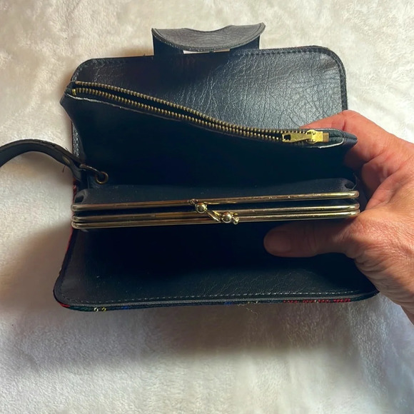 Vintage plaid wallet - Picture 2 of 4